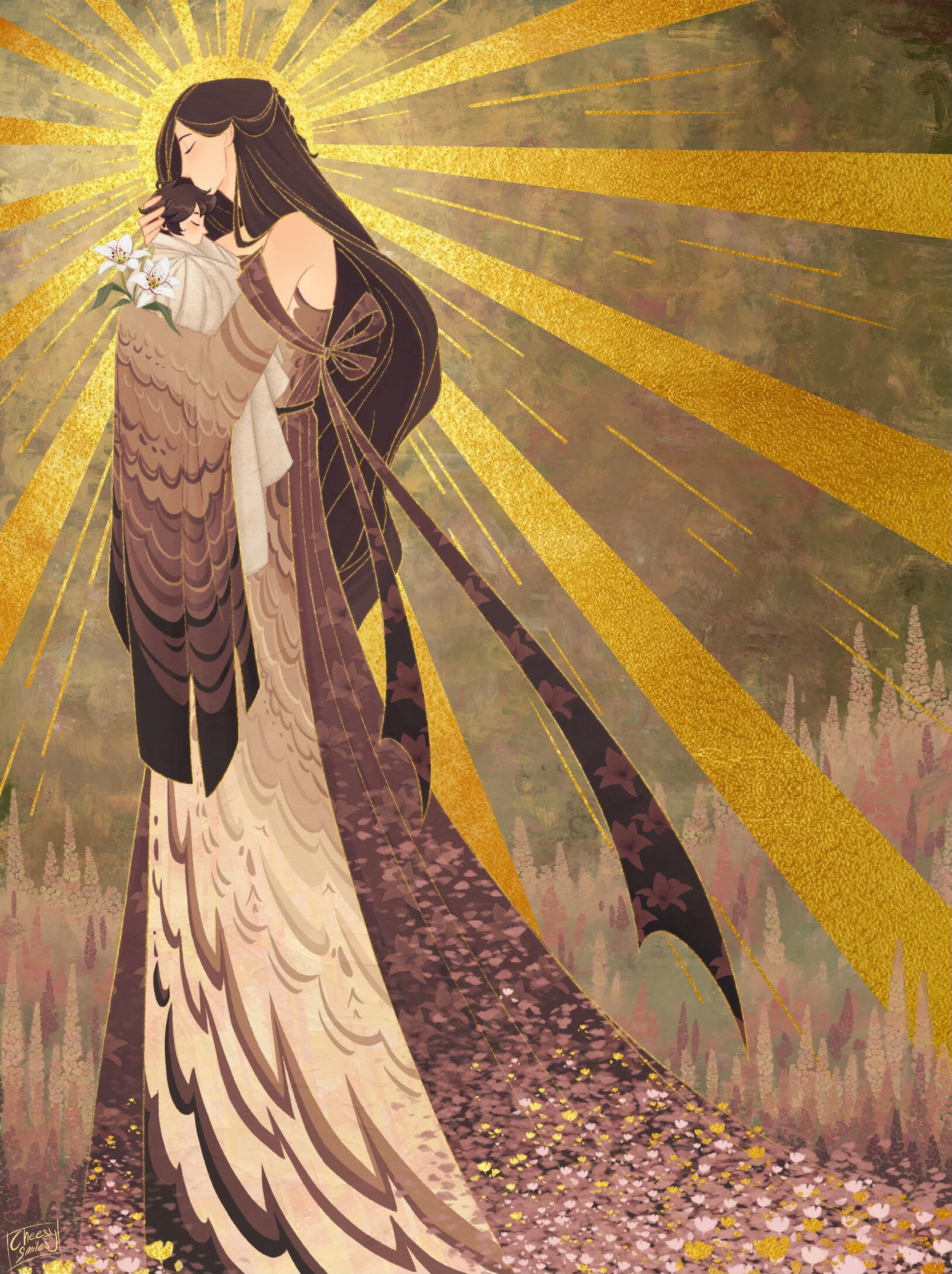 Illustration - "Mother bird"