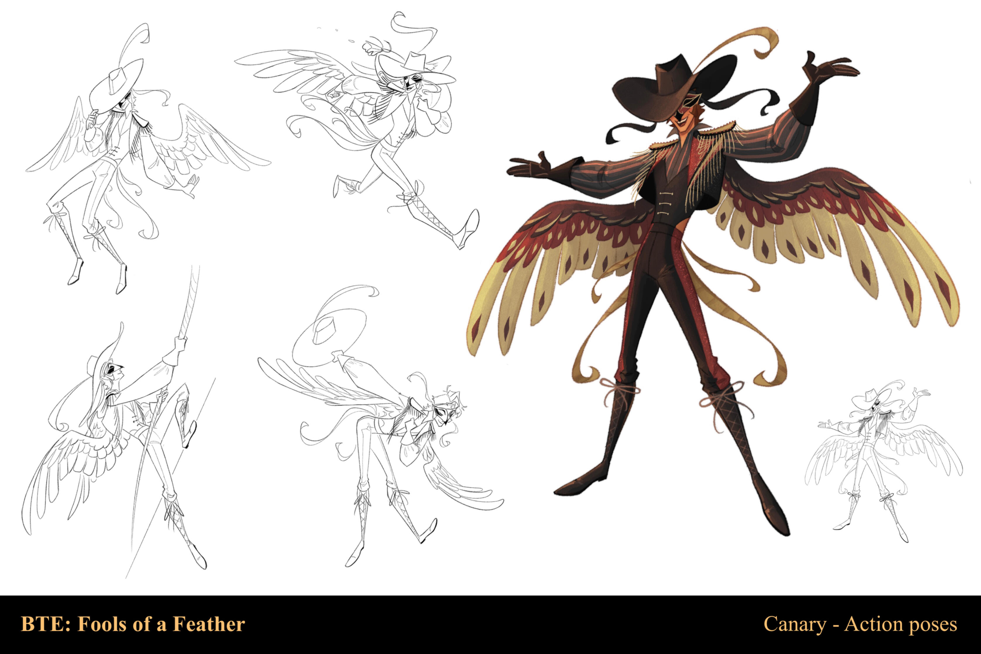 Action poses - Canary