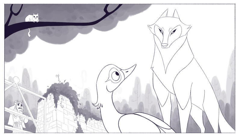 Peter & the Wolf - Lineart