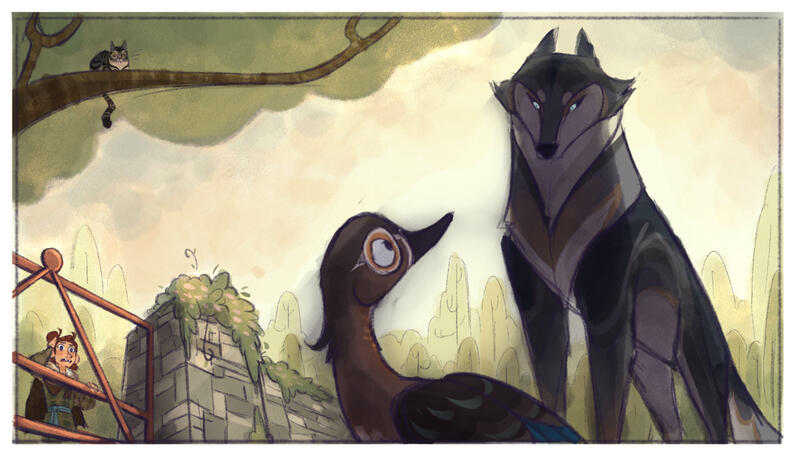 Peter & the Wolf - Color sketch