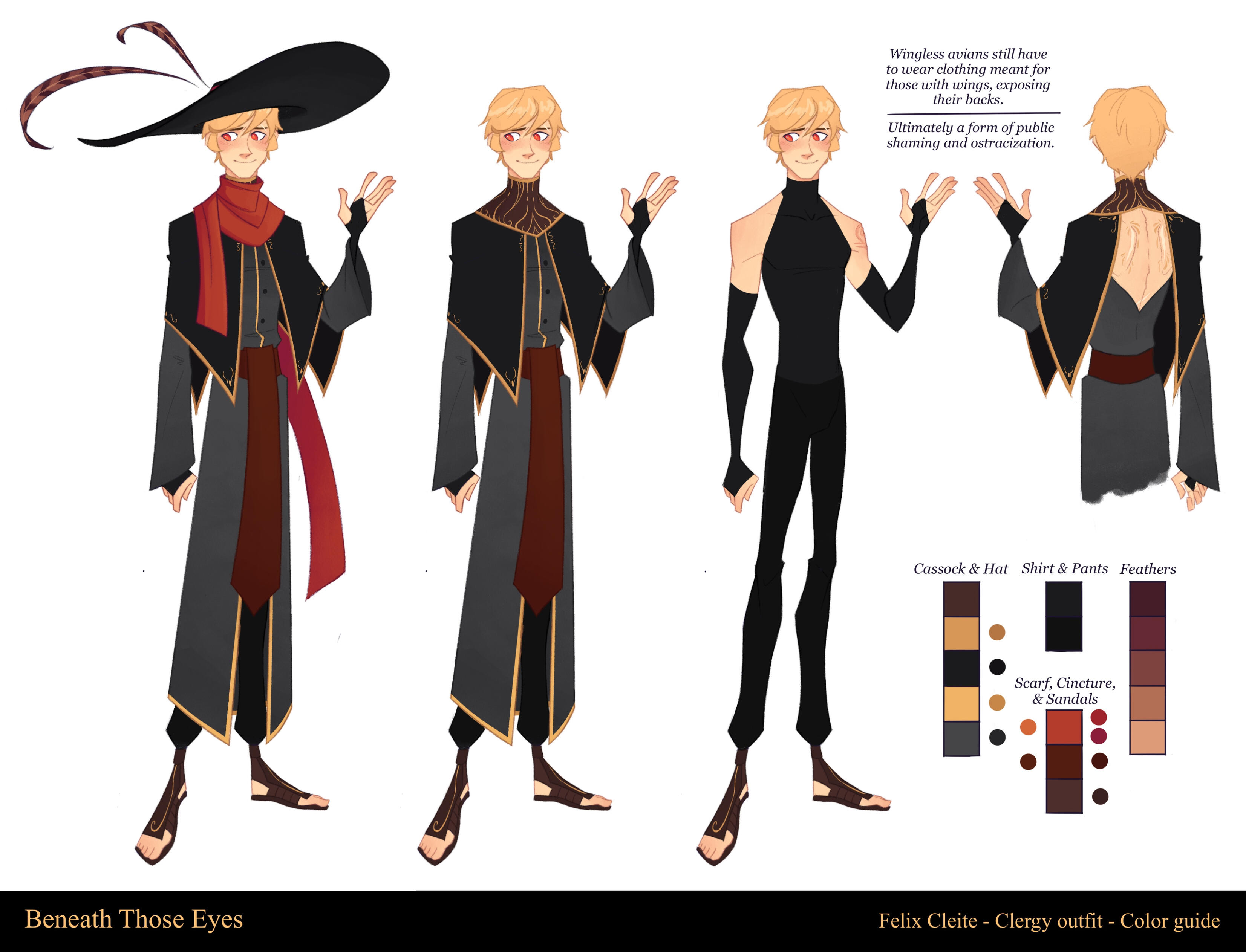 Color guide - Felix Cleite (clergy)