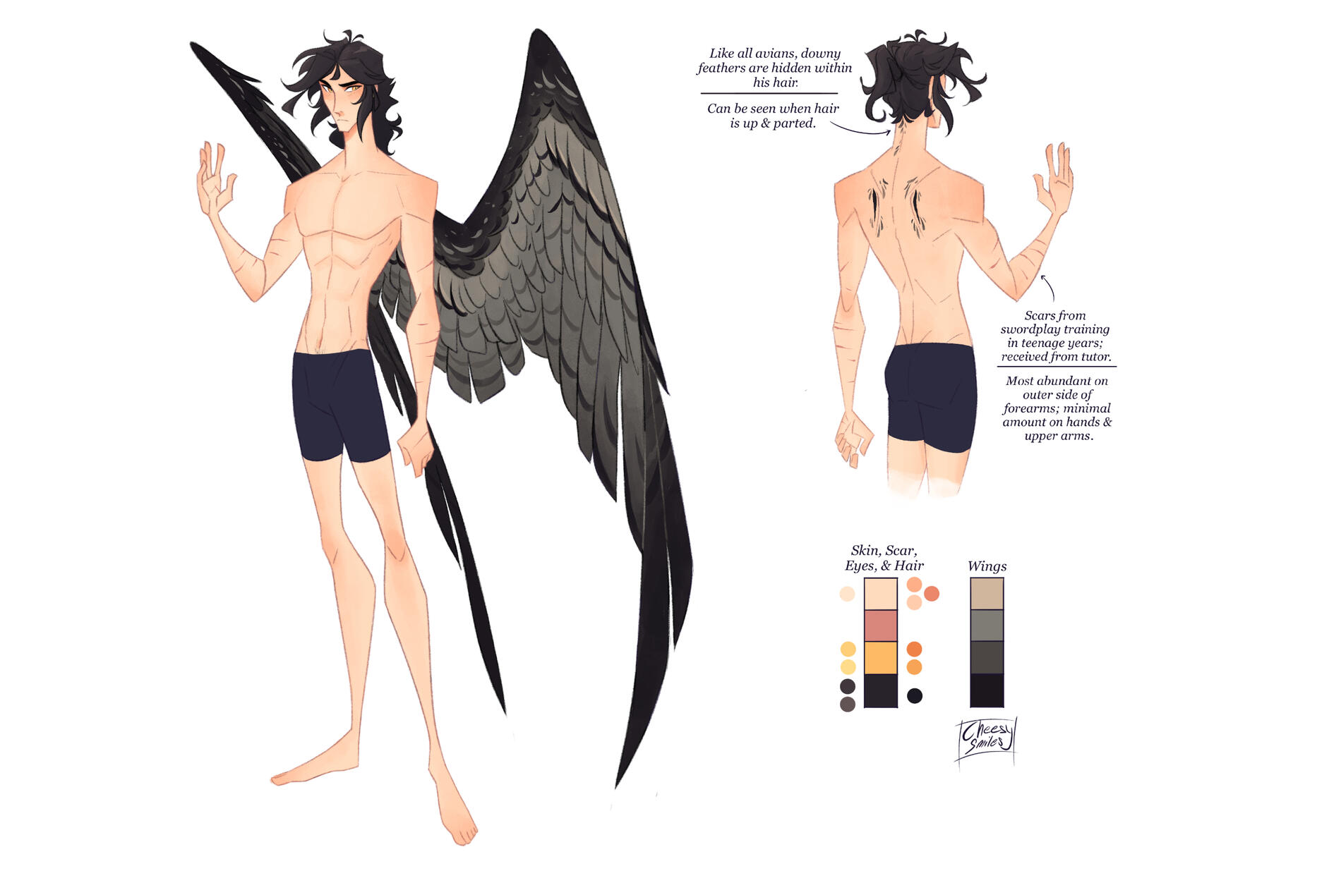 Color guide - Tenebris Crane (anatomy)