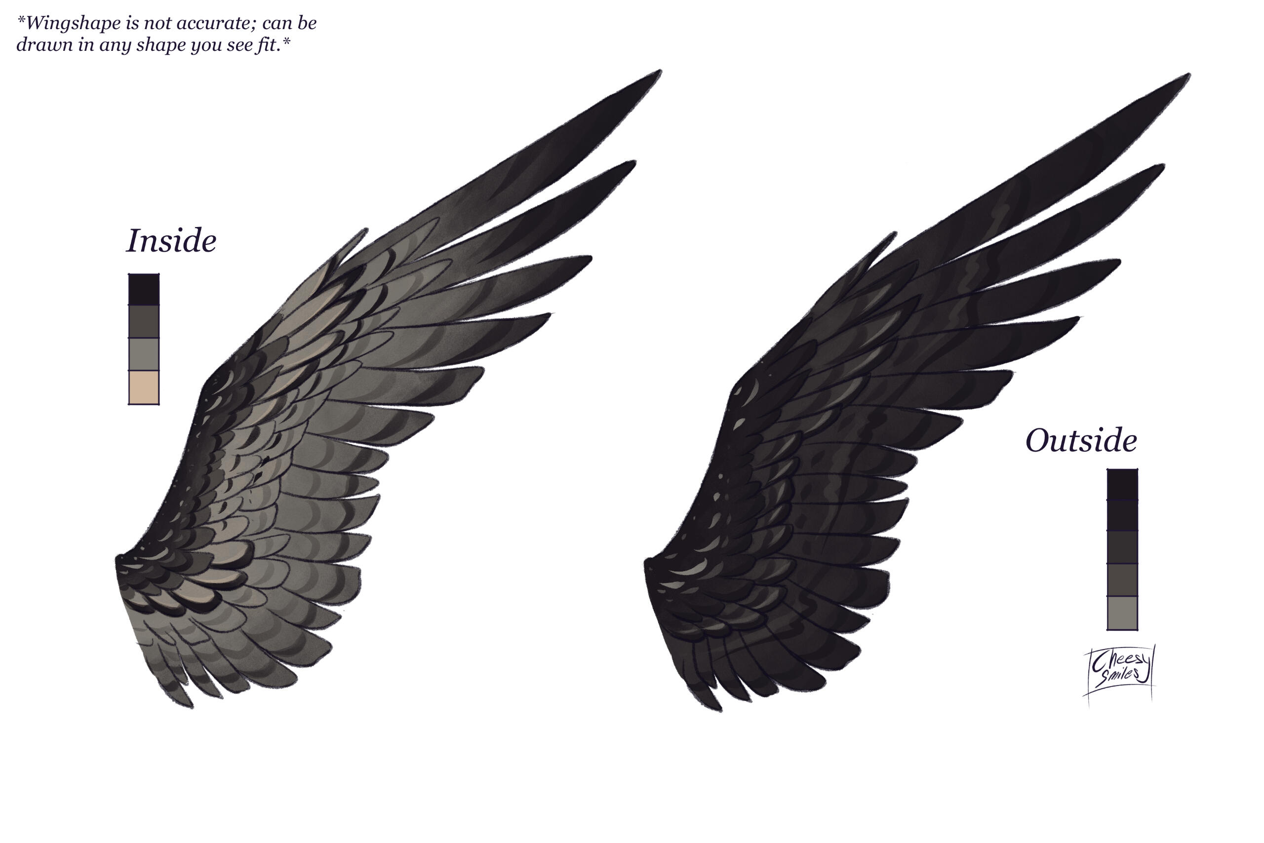 Color guide - Tenebris’ Wings