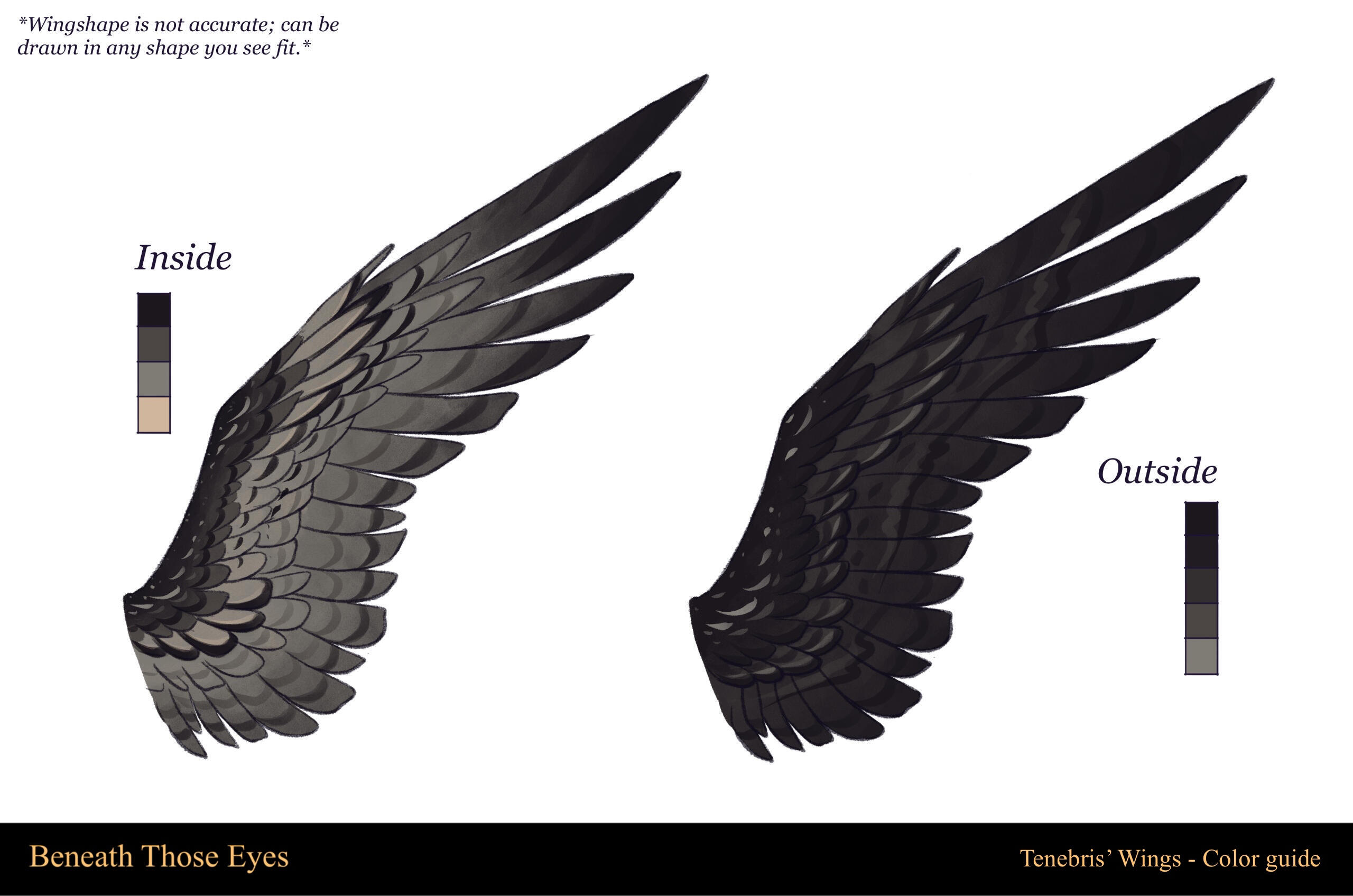 Color guide - Tenebris’ Wings