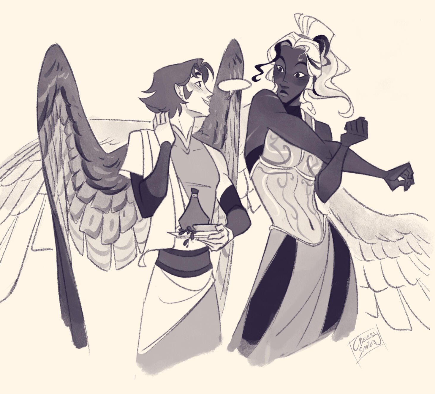 Action pose - Phos & Ean