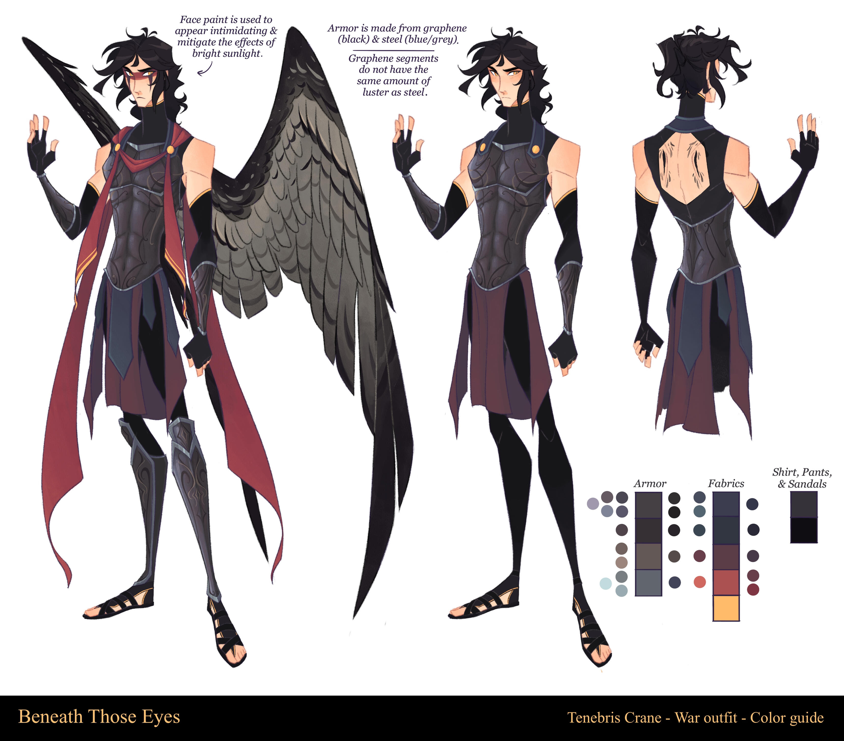 Color guide - Tenebris Crane (war)