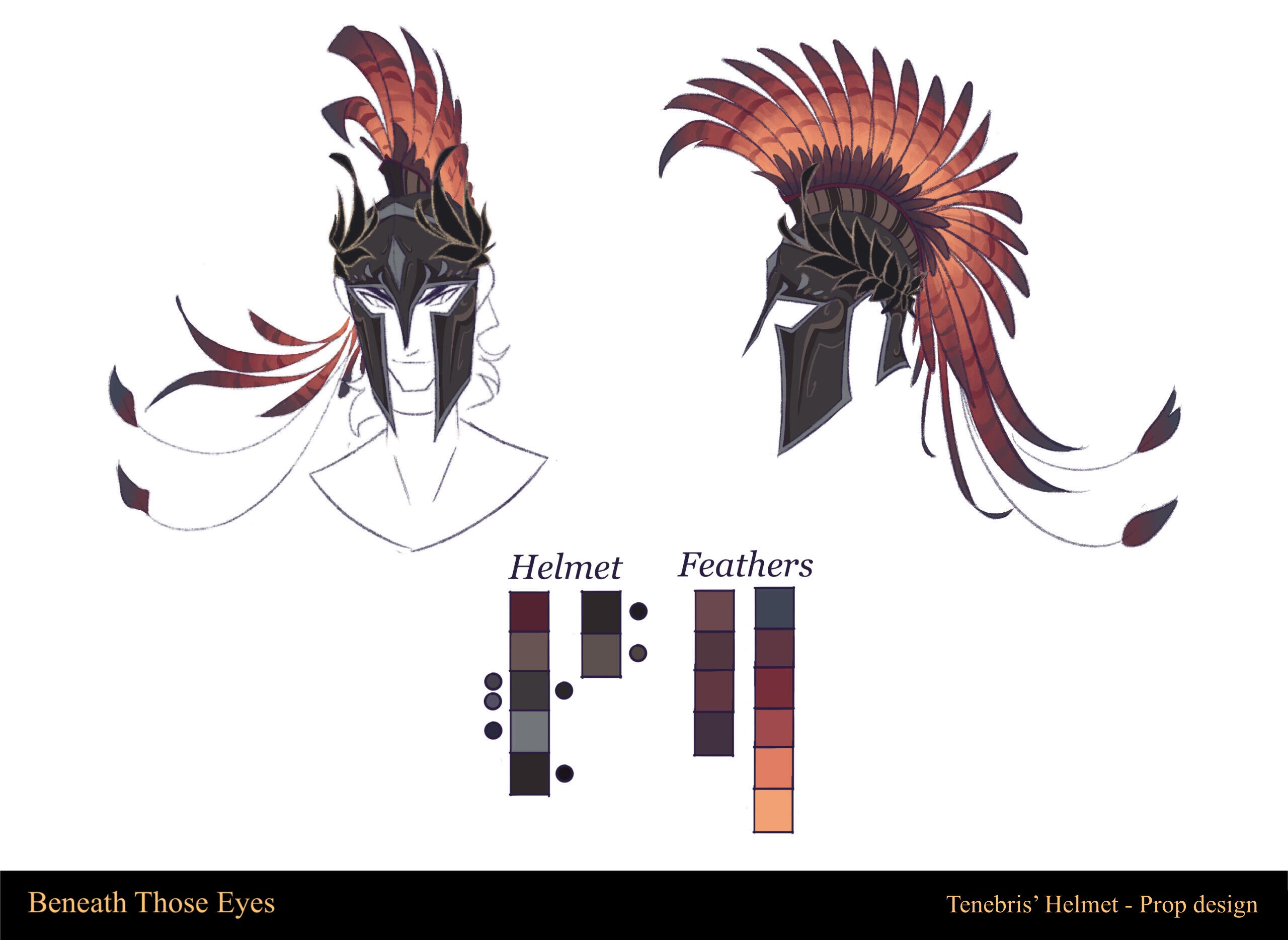Prop design - Tenebris’ Helmet