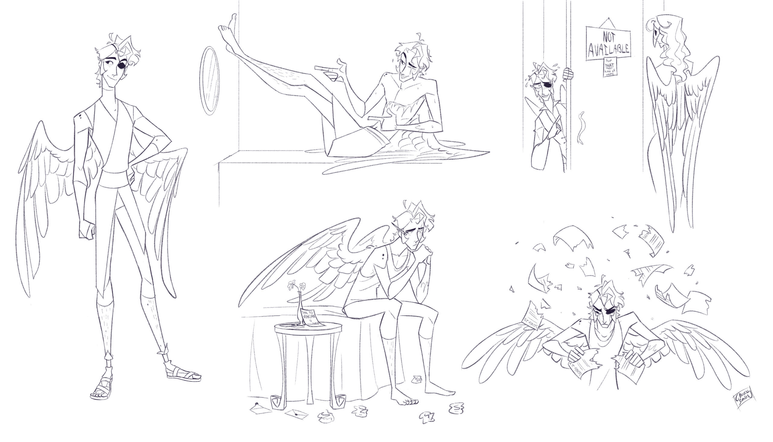 Action poses - Icarus Crane