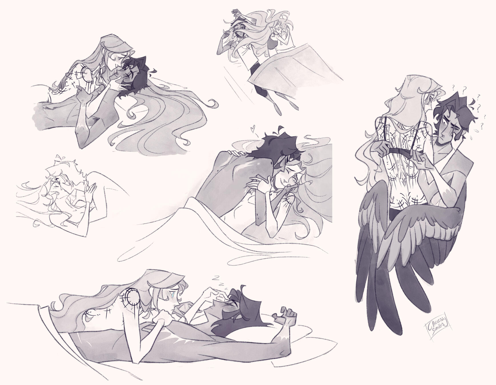 Action poses - Intimate Kat &amp; Icarus