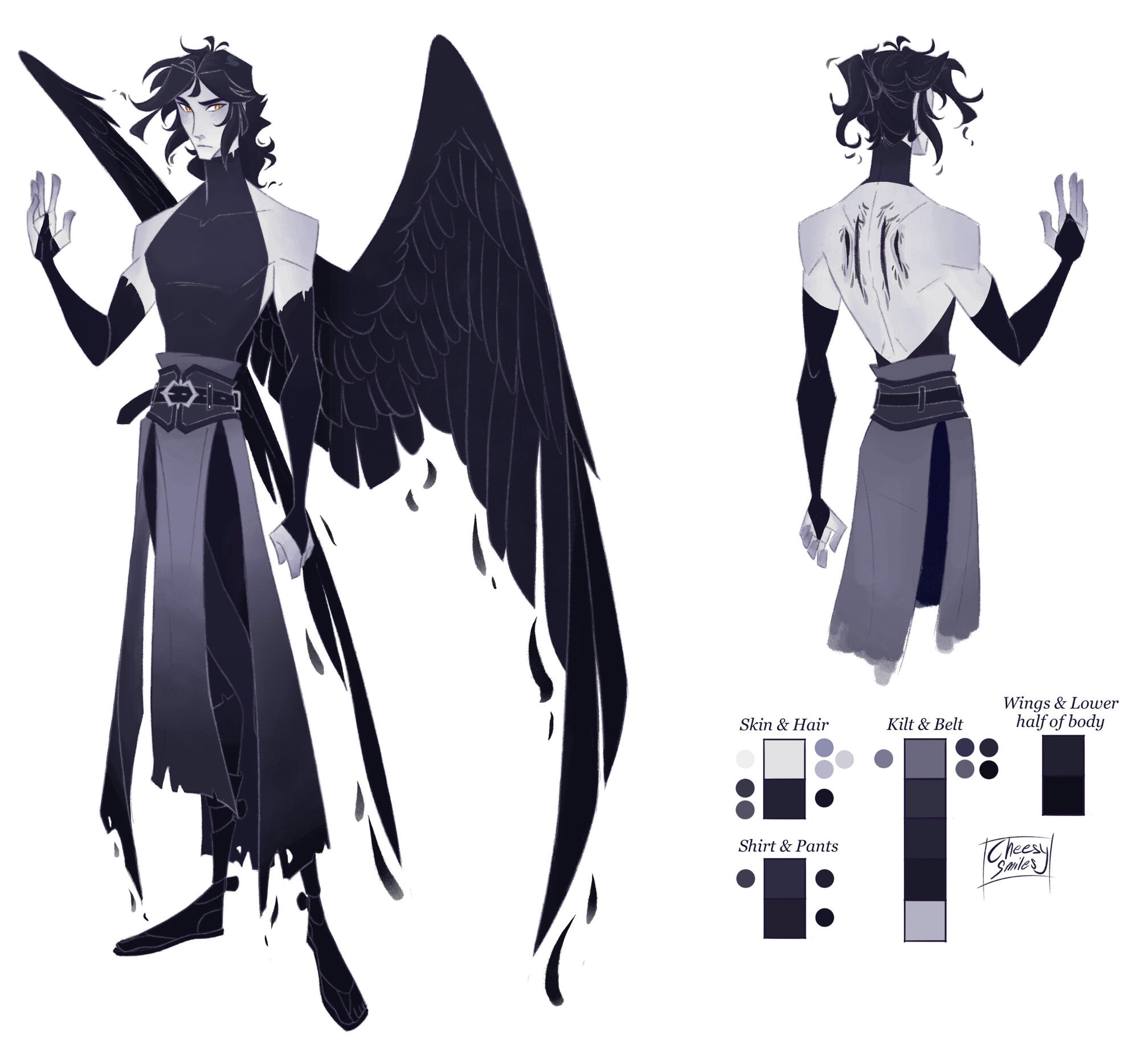 Color guide - Tenebris Crane (ghost)