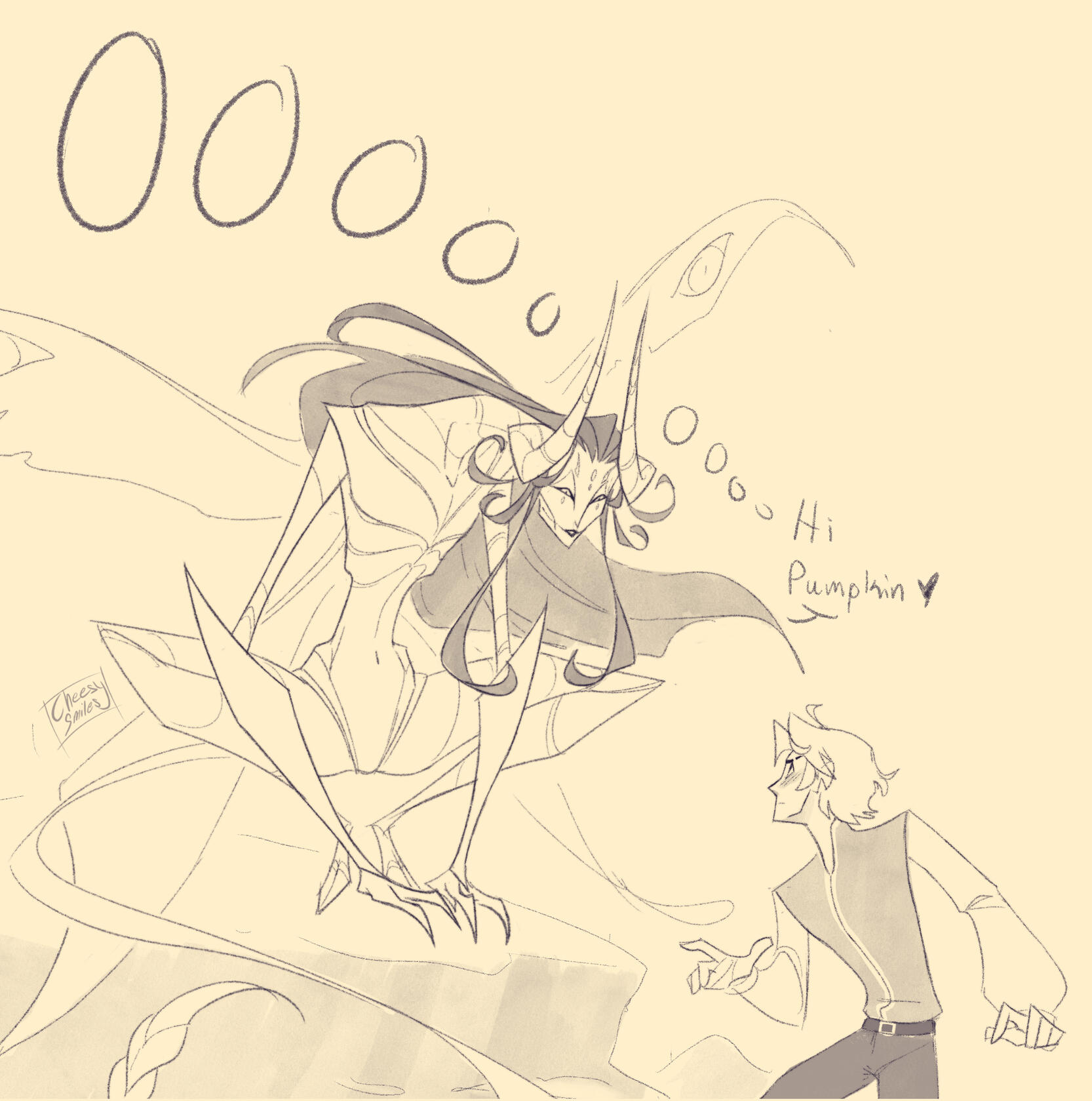 Action pose - Edith & Felix