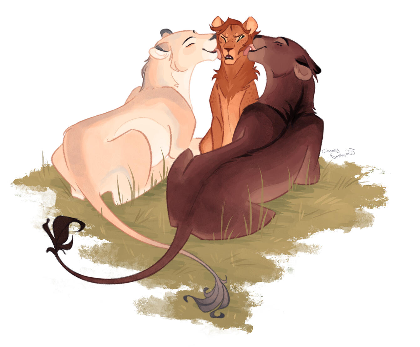 Proud mothers & their cub